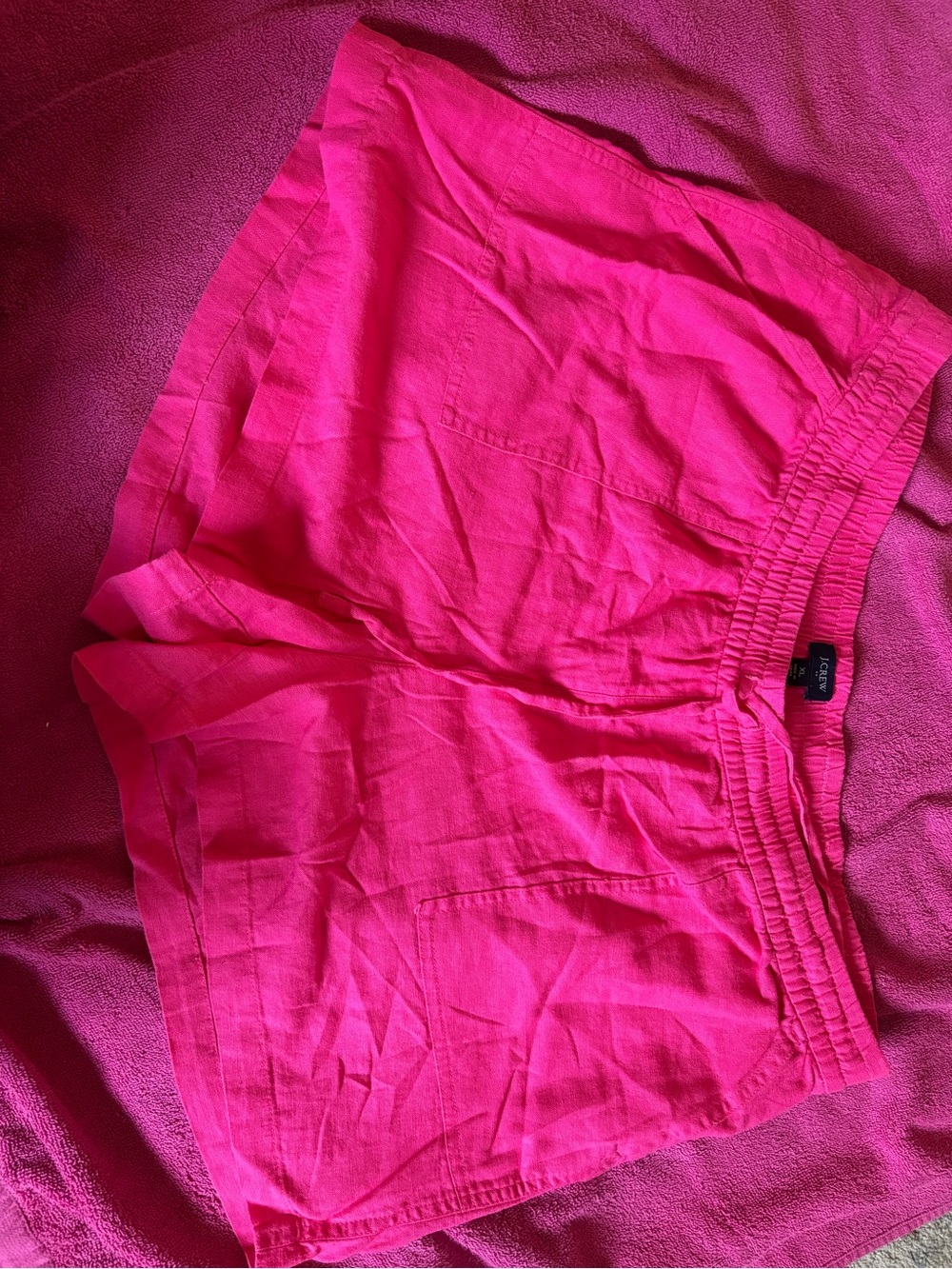 J. Crew Linen Drawstring Waist Shorts